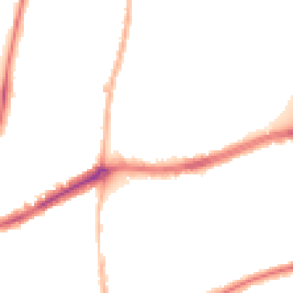 Night-time road noise heatmap for TW9 4LD