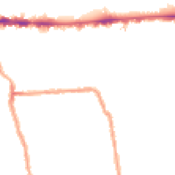 Night-time road noise heatmap for W4 1AN