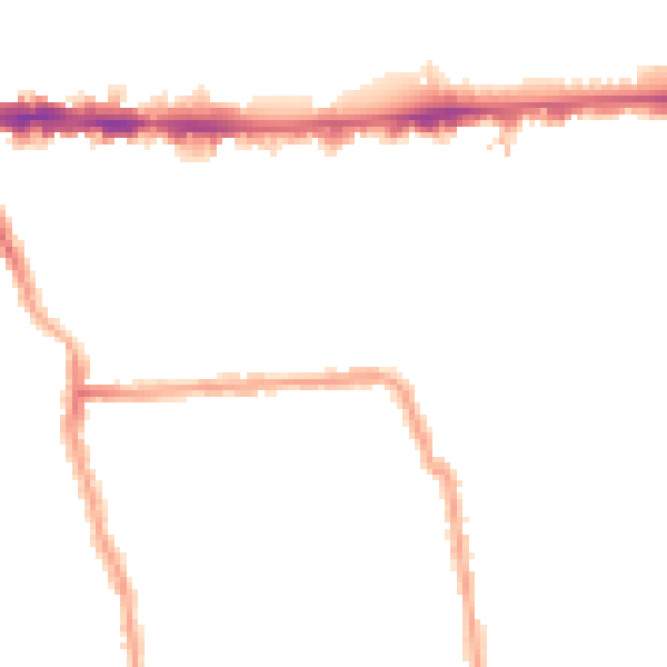 Night-time road noise heatmap for W4 1AX