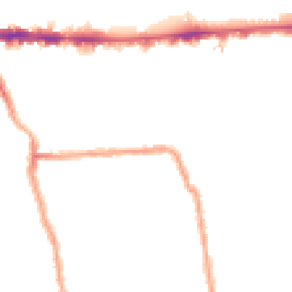 Night-time road noise heatmap for W4 1BA