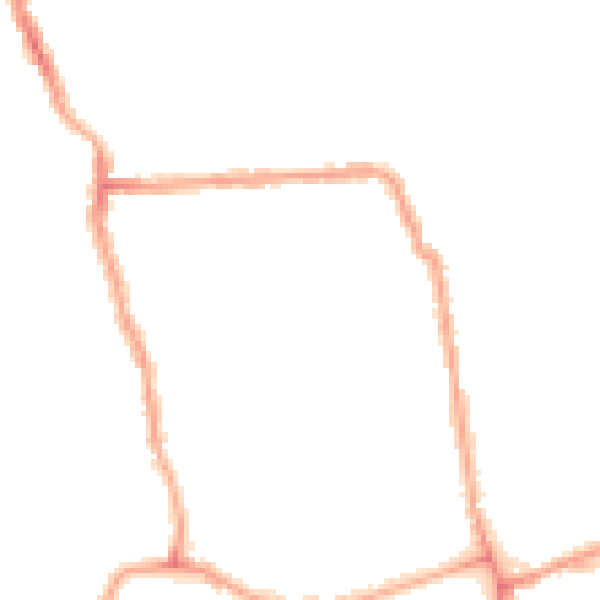 Night-time road noise heatmap for W4 1BL