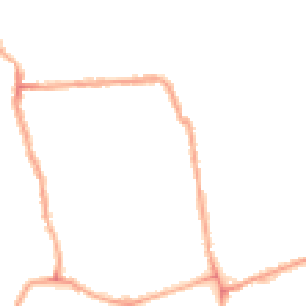 Night-time road noise heatmap for W4 1DA