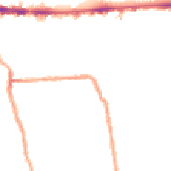 Night-time road noise heatmap for W4 1DD