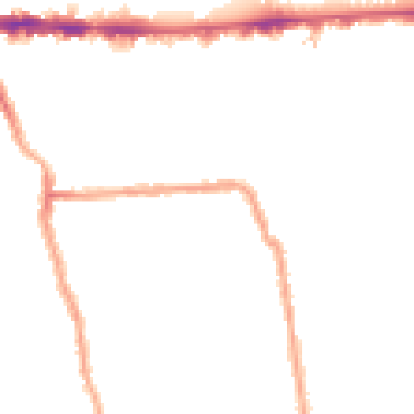 Night-time road noise heatmap for W4 1DH