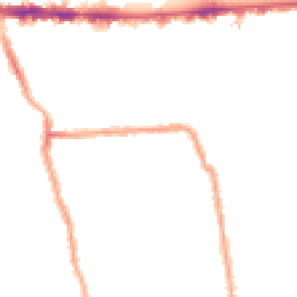 Night-time road noise heatmap for W4 1DJ
