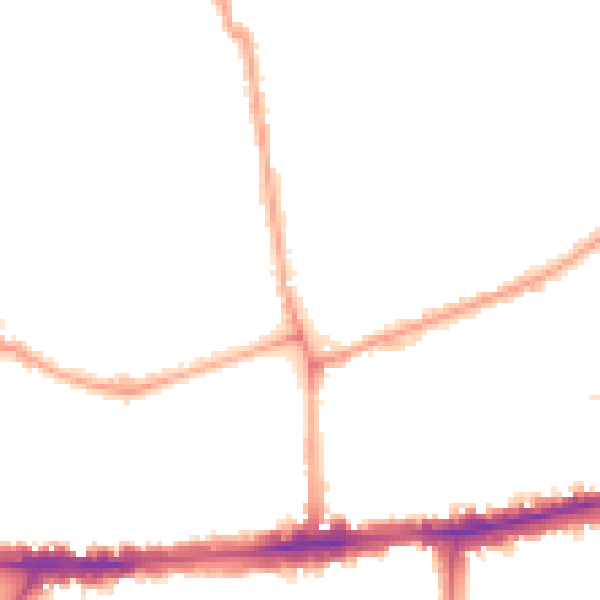 Night-time road noise heatmap for W4 1DP