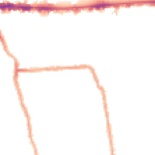 Night-time road noise heatmap for W4 1DQ