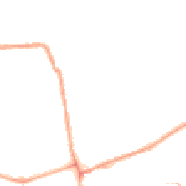 Night-time road noise heatmap for W4 1DU
