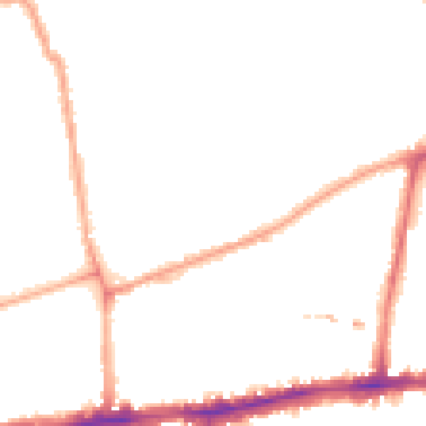 Night-time road noise heatmap for W4 1EP
