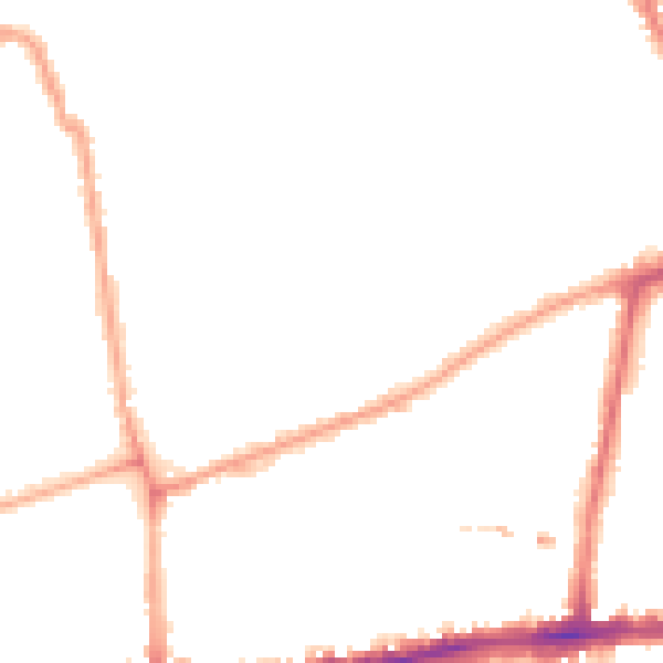 Night-time road noise heatmap for W4 1EY