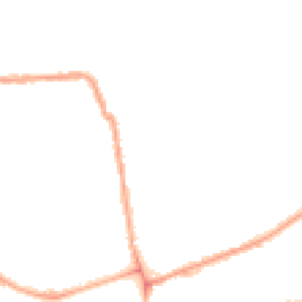 Night-time road noise heatmap for W4 1HP