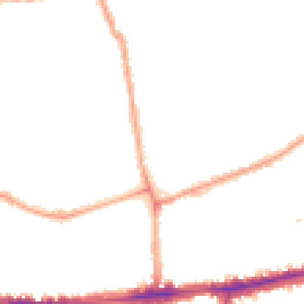 Night-time road noise heatmap for W4 1HU