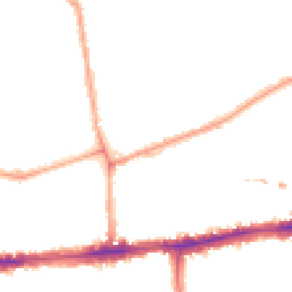 Night-time road noise heatmap for W4 1LL