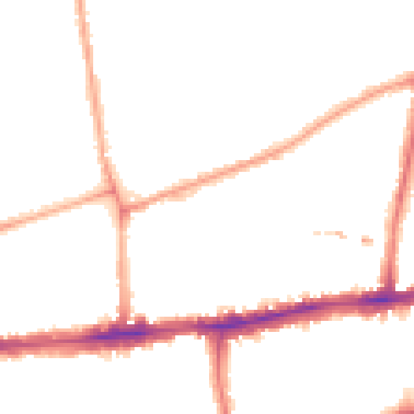 Night-time road noise heatmap for W4 1NQ