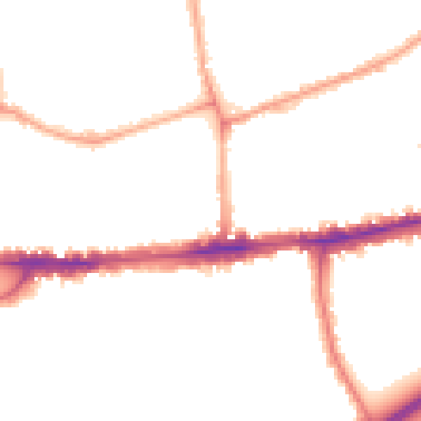 Night-time road noise heatmap for W4 1PF