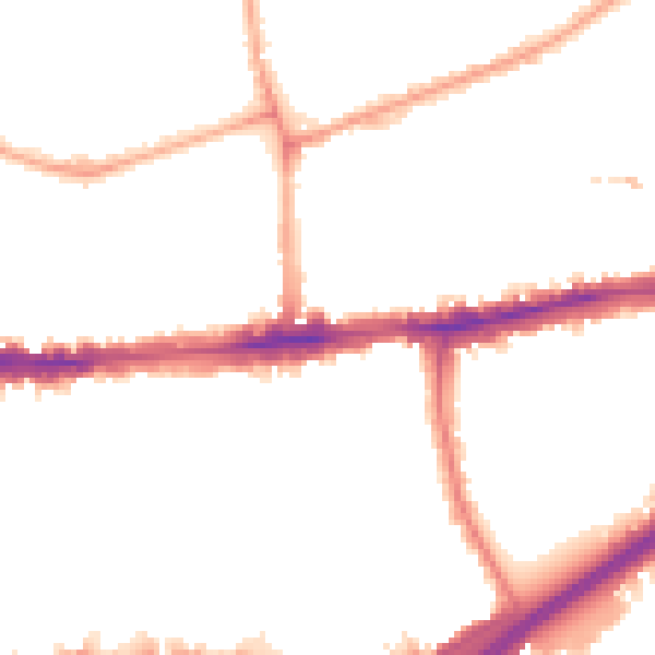 Night-time road noise heatmap for W4 1PR