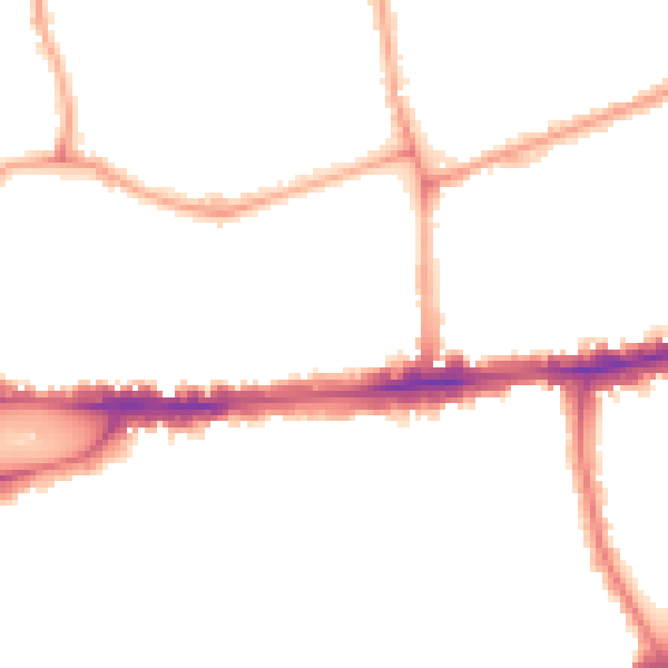 Night-time road noise heatmap for W4 1SA