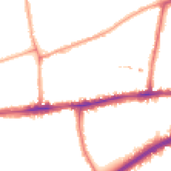 Night-time road noise heatmap for W4 1SE