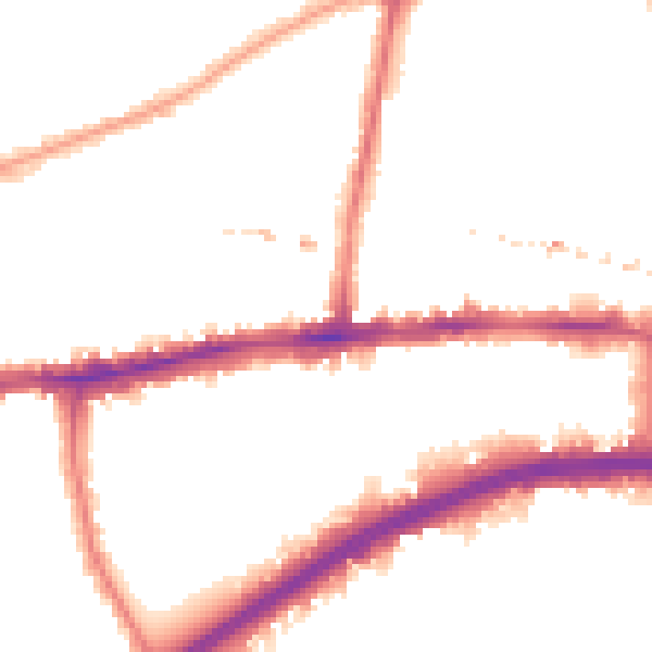 Night-time road noise heatmap for W4 1TH