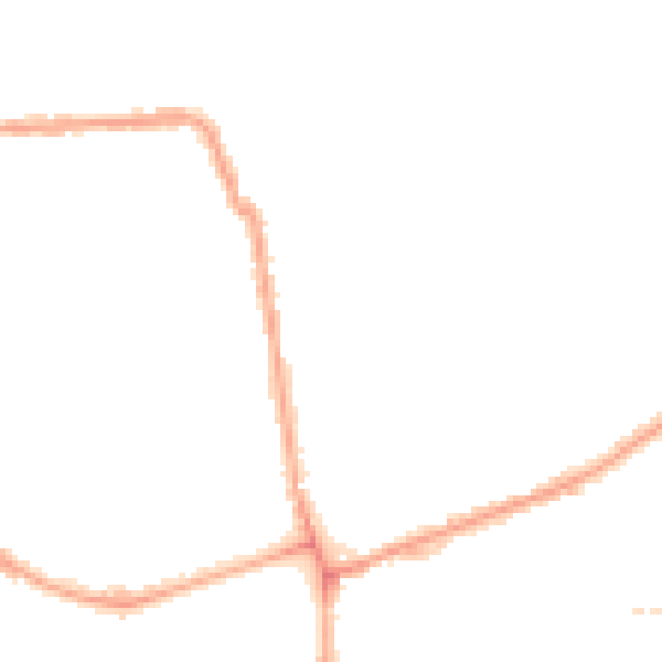 Night-time road noise heatmap for W4 1UB