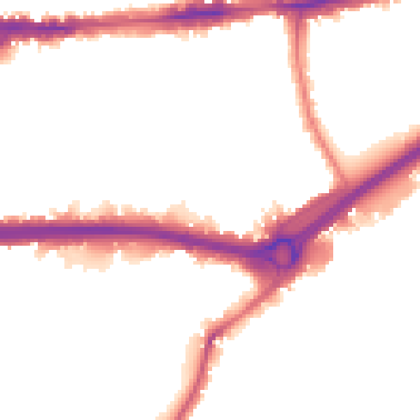 Night-time road noise heatmap for W4 2AX