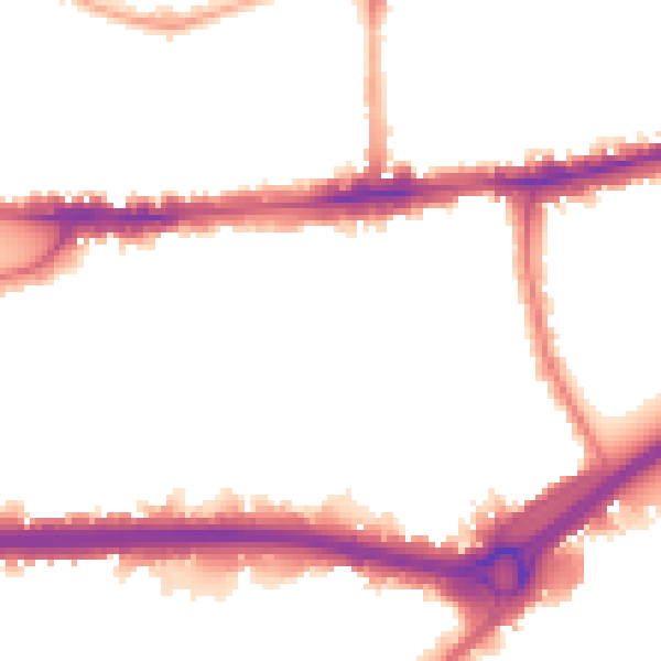 Night-time road noise heatmap for W4 2BJ