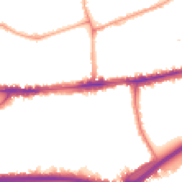 Night-time road noise heatmap for W4 2DT