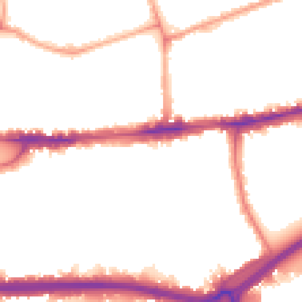 Night-time road noise heatmap for W4 2EU
