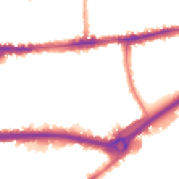 Night-time road noise heatmap for W4 2HU