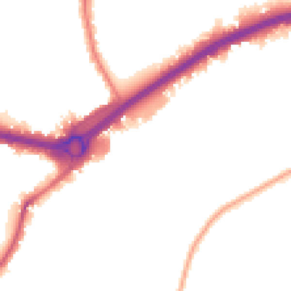 Night-time road noise heatmap for W4 2PP