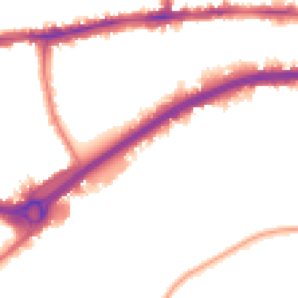 Night-time road noise heatmap for W4 2PZ