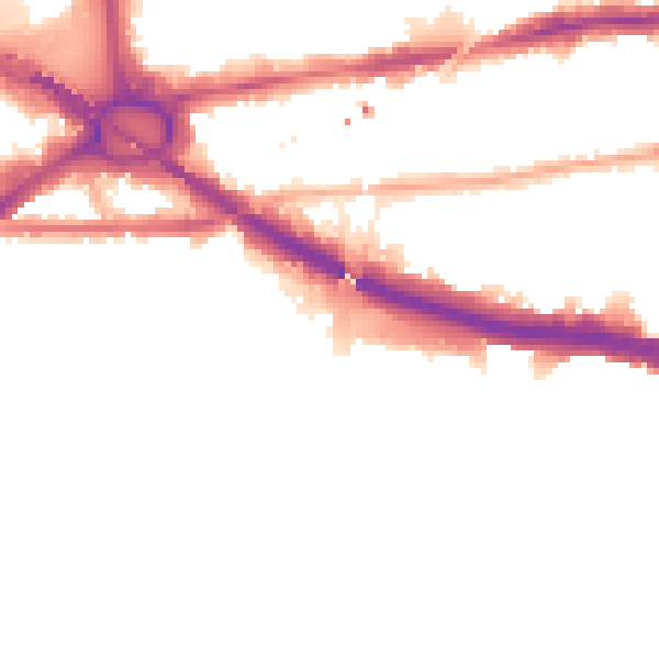 Night-time road noise heatmap for W4 3BY