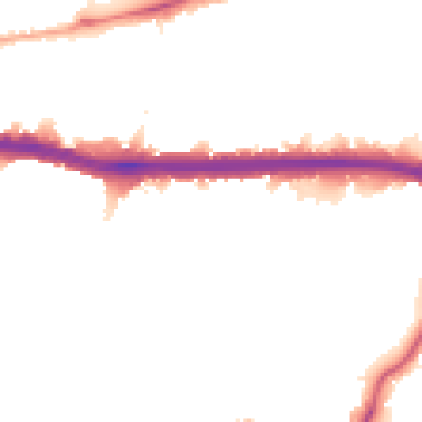 Night-time road noise heatmap for W4 3DN