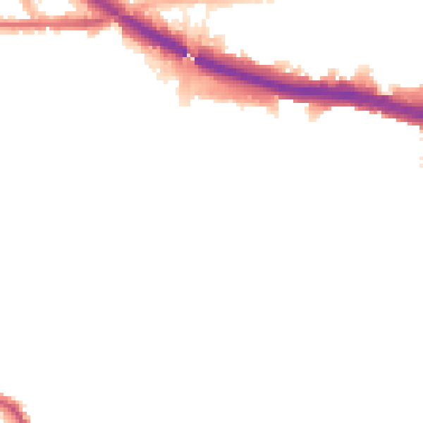 Night-time road noise heatmap for W4 3PZ