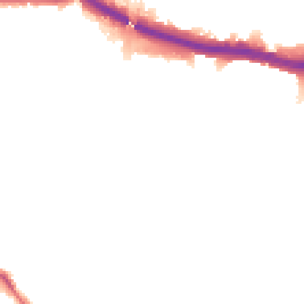 Night-time road noise heatmap for W4 3QU
