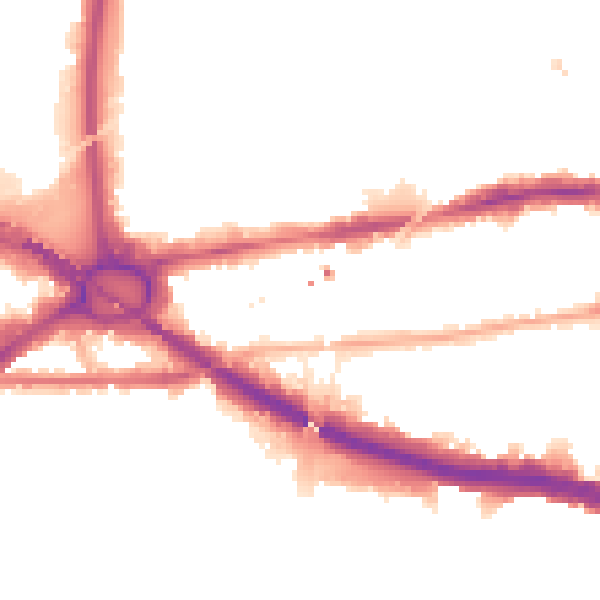 Night-time road noise heatmap for W4 4BD