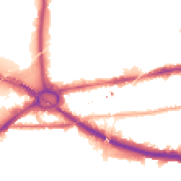 Night-time road noise heatmap for W4 4DR