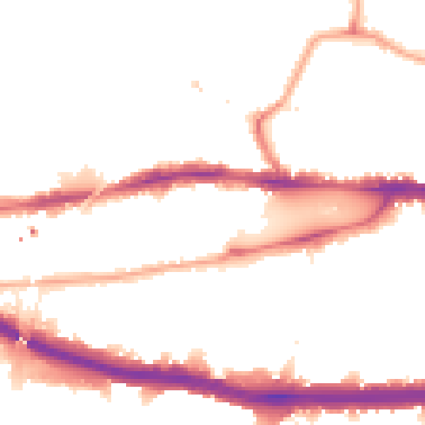 Night-time road noise heatmap for W4 4EZ