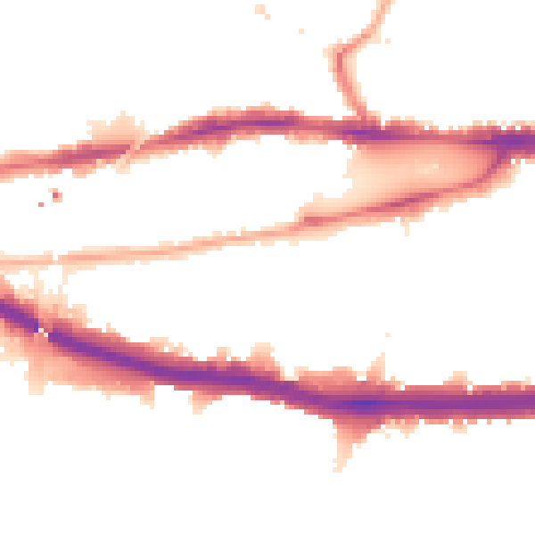 Night-time road noise heatmap for W4 4LE