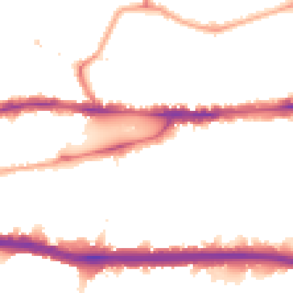Night-time road noise heatmap for W4 4LP