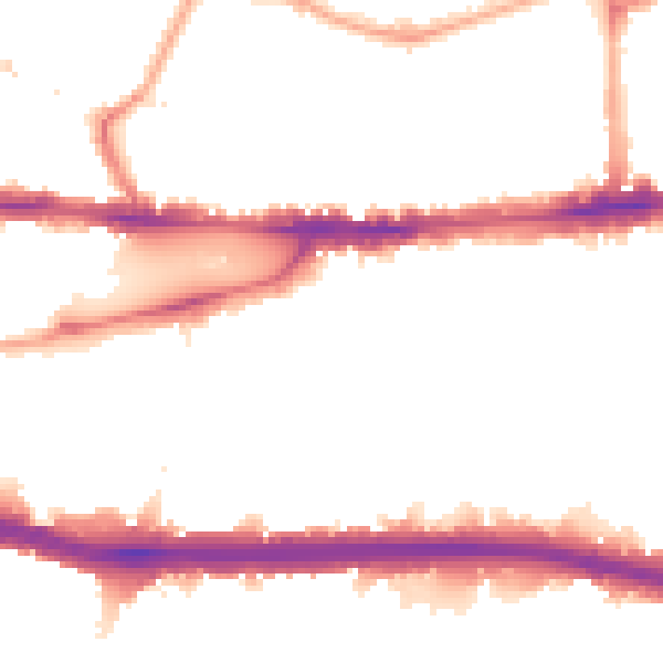 Night-time road noise heatmap for W4 4NU