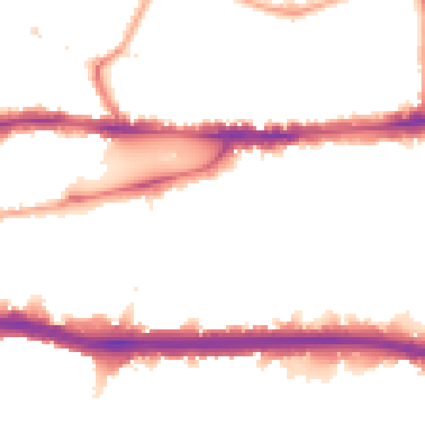 Night-time road noise heatmap for W4 4PD