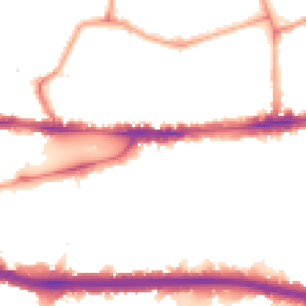 Night-time road noise heatmap for W4 4PH