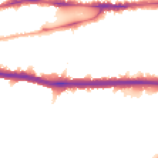 Night-time road noise heatmap for W4 4QL