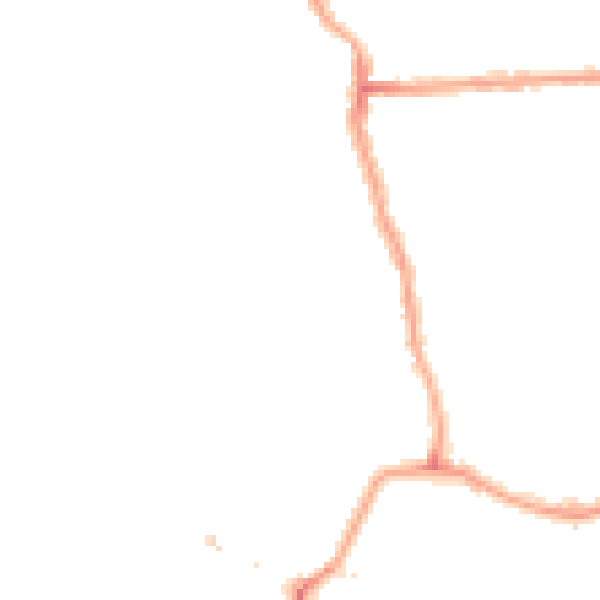 Night-time road noise heatmap for W4 5BL