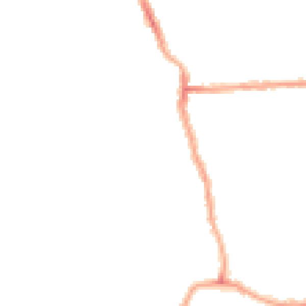 Night-time road noise heatmap for W4 5BT