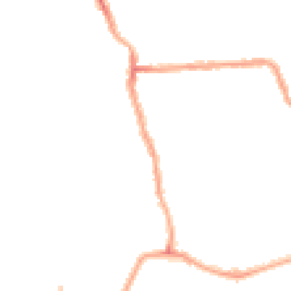 Night-time road noise heatmap for W4 5DL