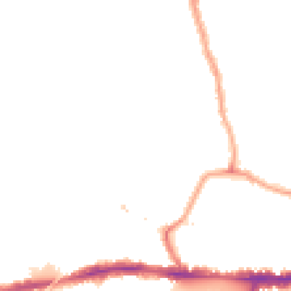Night-time road noise heatmap for W4 5EP