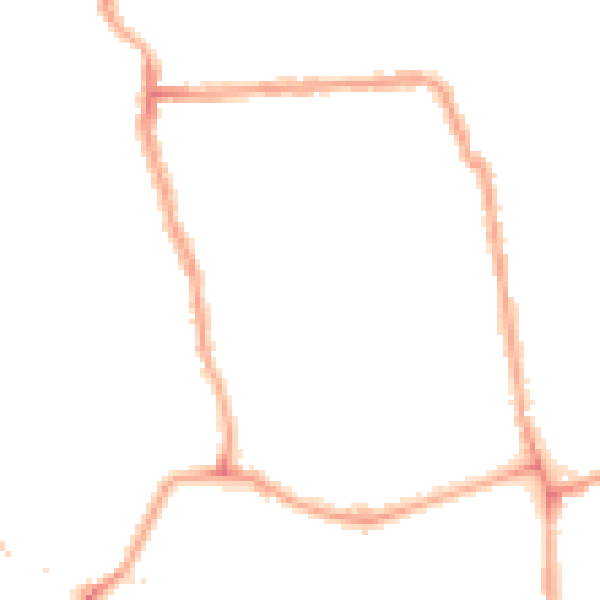 Night-time road noise heatmap for W4 5JR