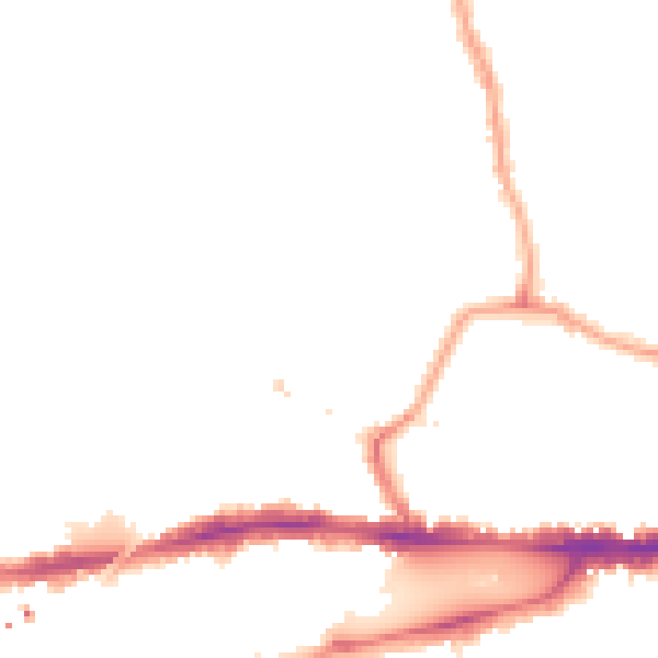Night-time road noise heatmap for W4 5LZ